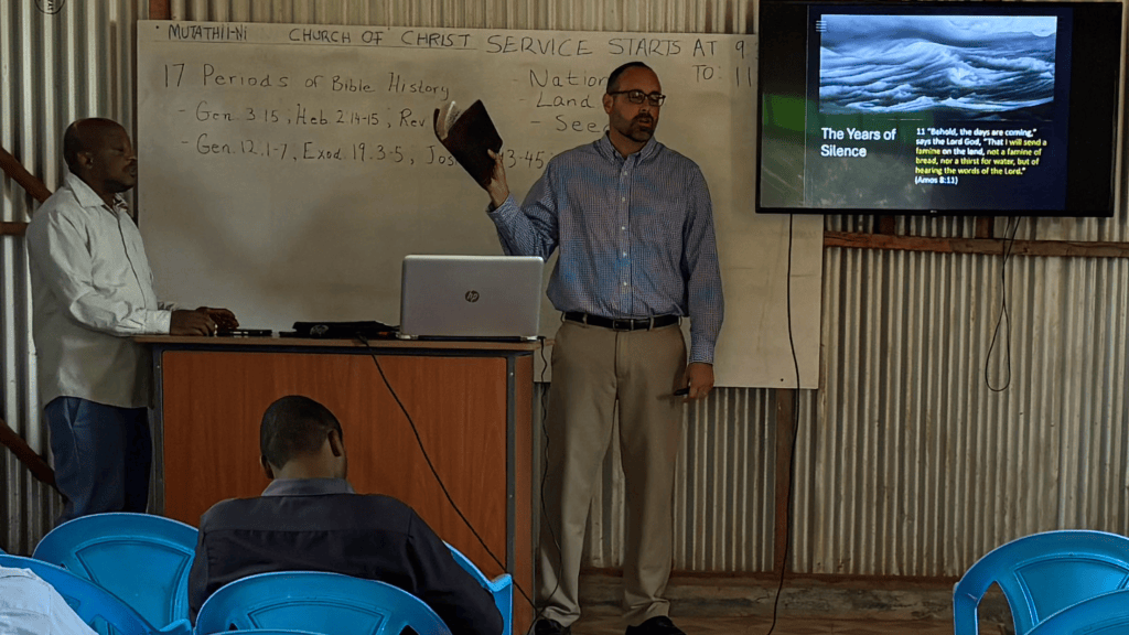 Preaching and teaching in Kenya